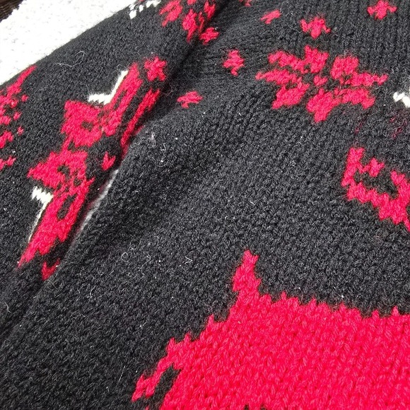 Vintage Polo Ralph Lauren Sweater Mens XL Reindeer Snowflake Hand Knit Wool READ - Picture 5 of 13